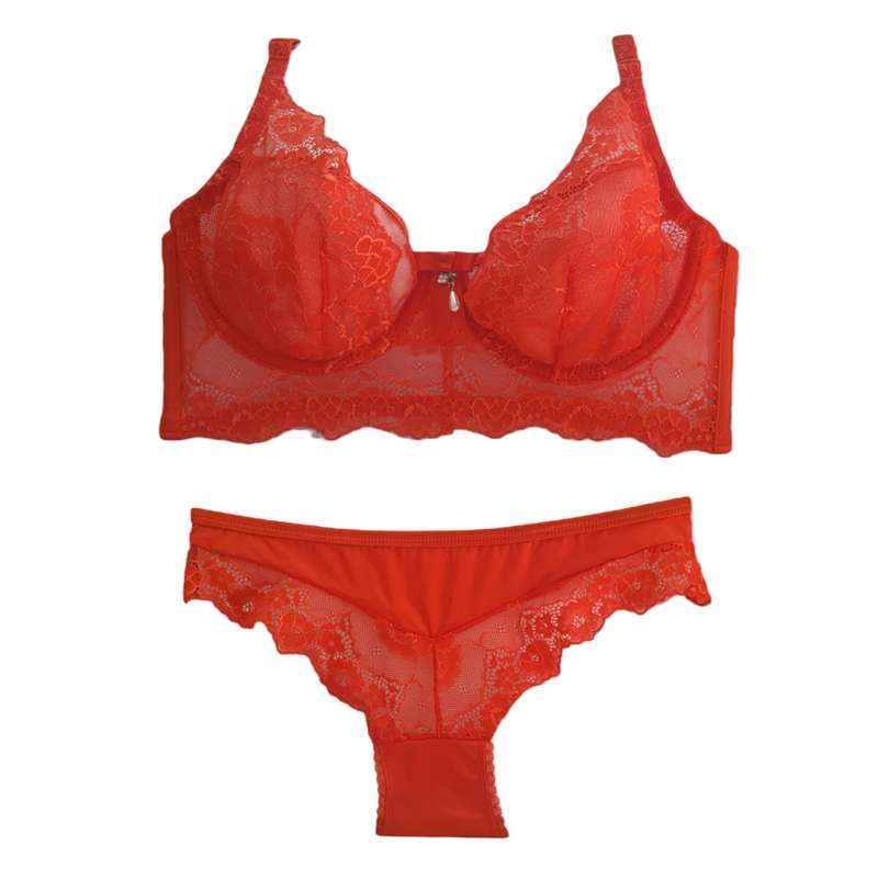 ست شورت و سوتین زنانه ارکید مدل کریستال رنگ قرمز
