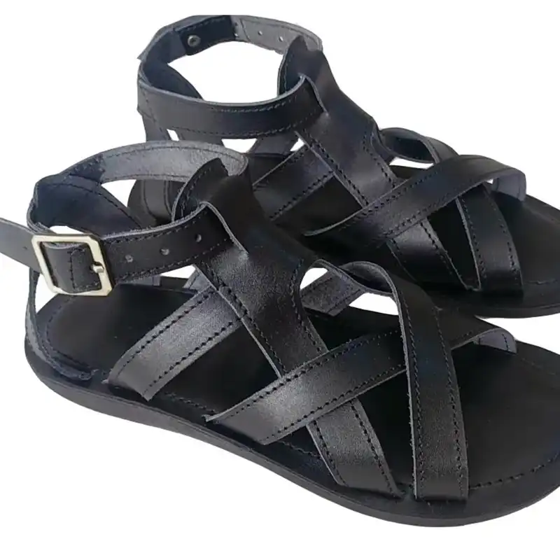 صندل زنانه پاتن چرم آفتاب مدل رومی