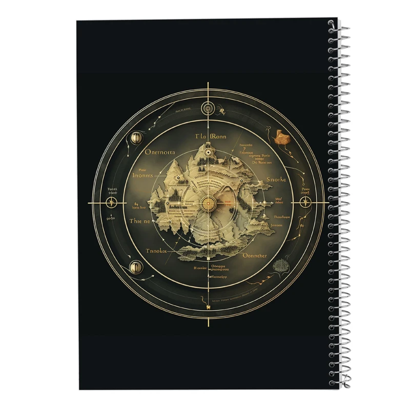 دفتر ژورنال نویسی 50 برگ مدوپد مدل نقطه ای طرح ارباب حلقه ها The Lord of the Rings کد DF3044