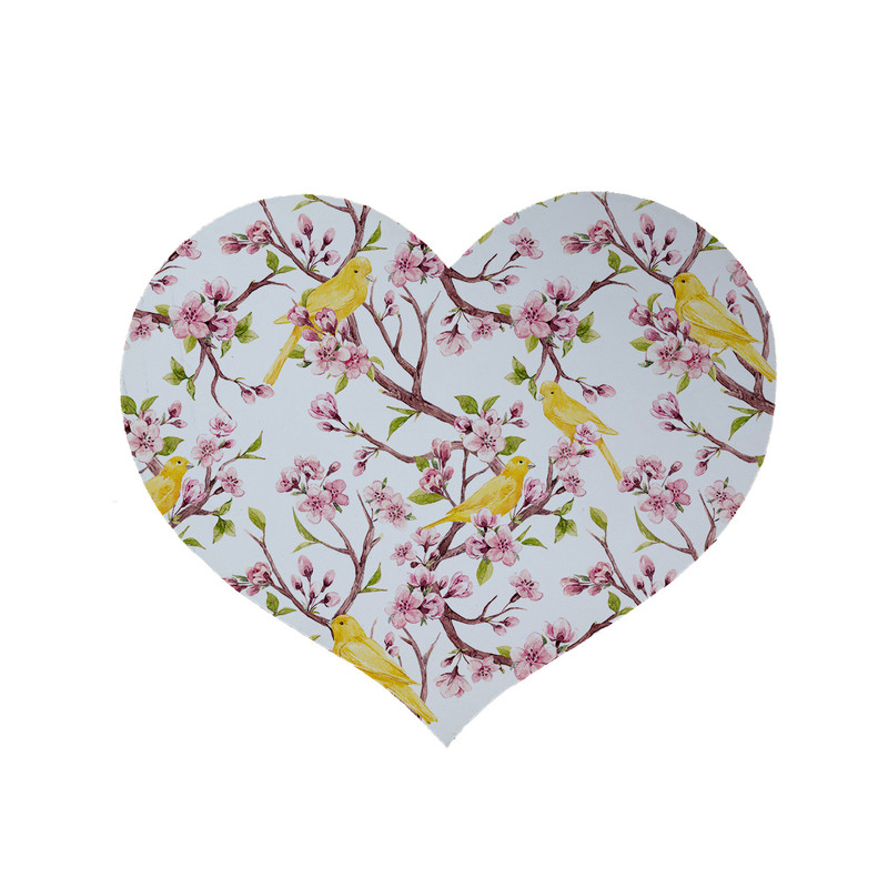 پادری مدل قلب طرح گل کد 5922 سایز 90x90 سانتی متر 