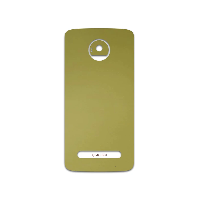 برچسب پوششی ماهوت مدل Matte-Gold مناسب برای گوشی موبایل موتورولا Moto Z2 Play