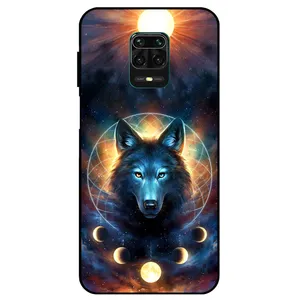 Megafone Wolf and Moon 8006 Cover For Xiaomi Redmi Note 9s / 9 Pro / 9 Pro Max	