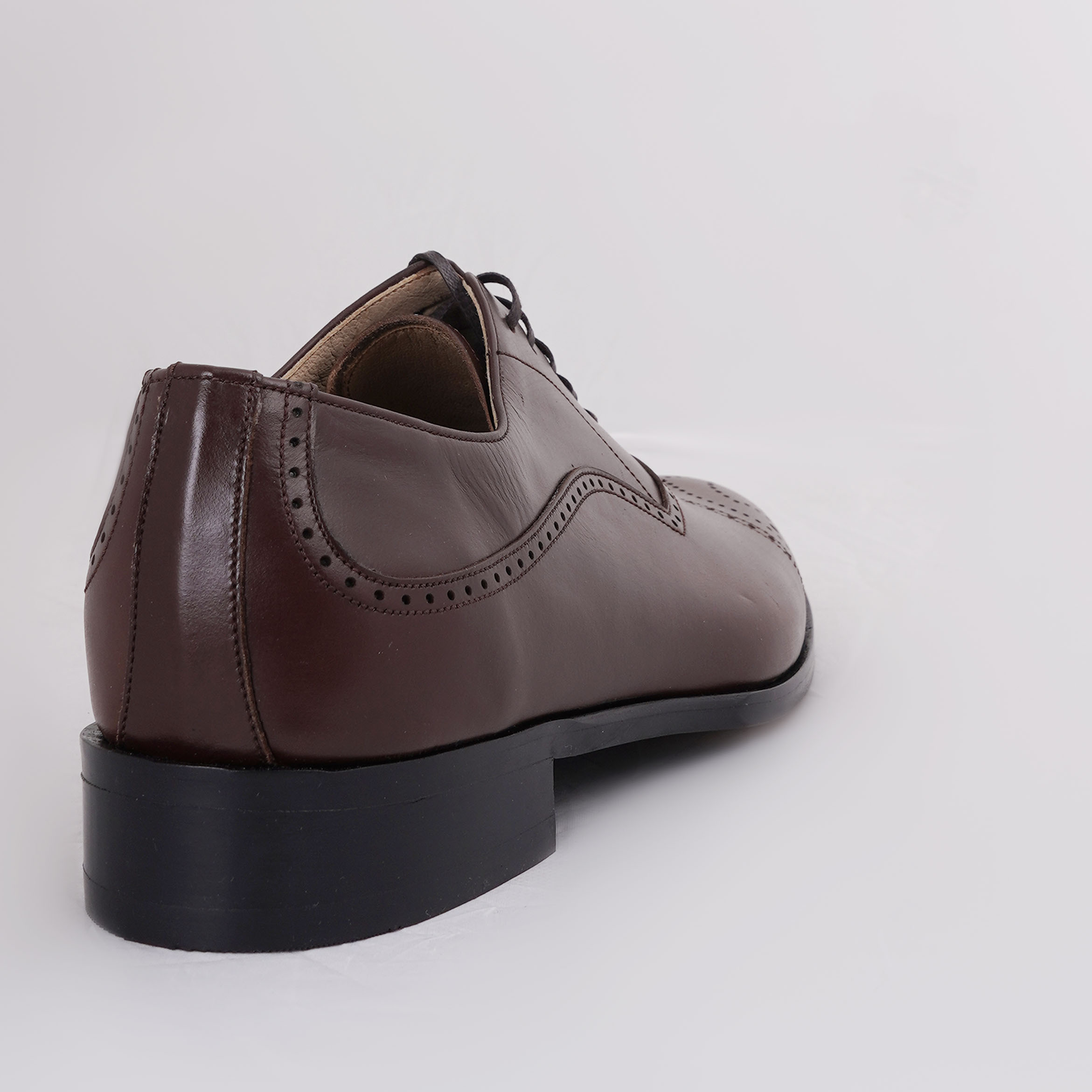 کفش مردانه کرمانی مدل چرم دستدوز طبیعی کد 1073 رنگ قهوه ای -  - 7