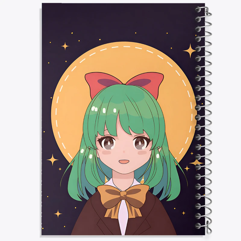 دفتر لیست خرید 50 برگ خندالو طرح دختر انیمه ای کد N3419