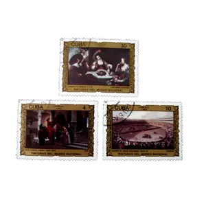 تمبر یادگاری مدل تابلو نقاشی کد DS2037 مجموعه 3 عددی