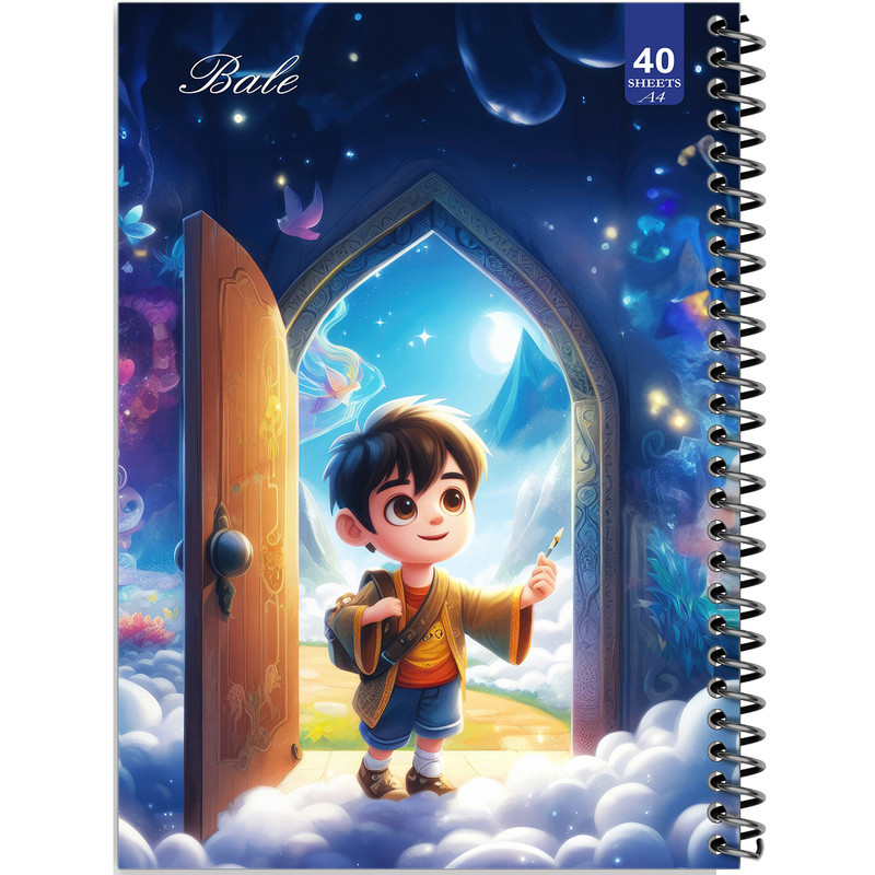دفتر نقاشی 40 برگ انتشارات بله طرح پسرانه کد A4-K539
