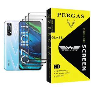 Waily Nice Pergas Glass MIX003 Screen Protector For Realme Narzo 20 Pro Pack Of 3
