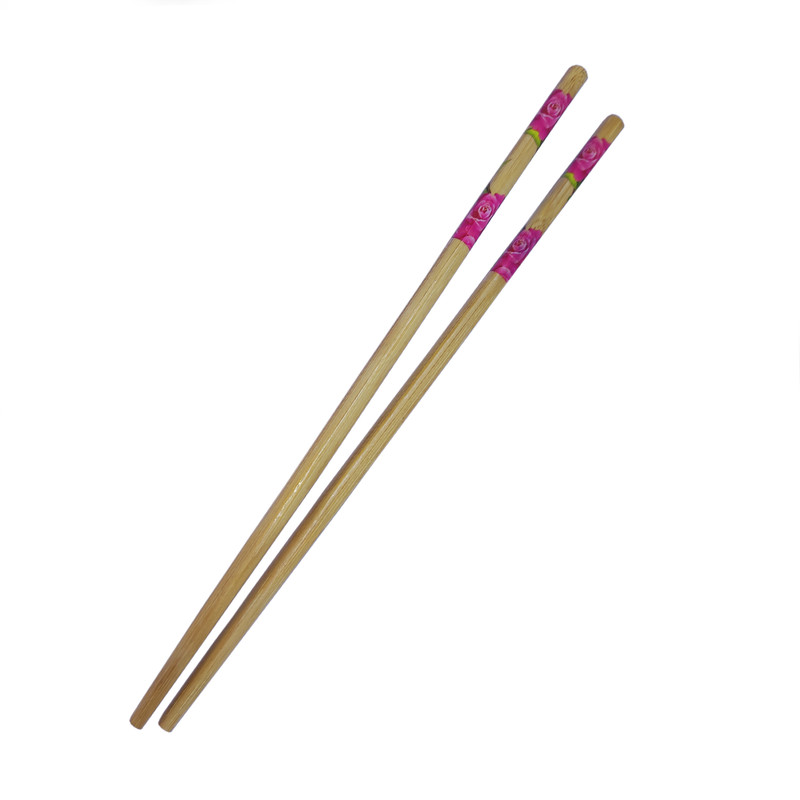 چوب غذاخوری مدل چاپ استیک طرح Rose بسته 20 عددی