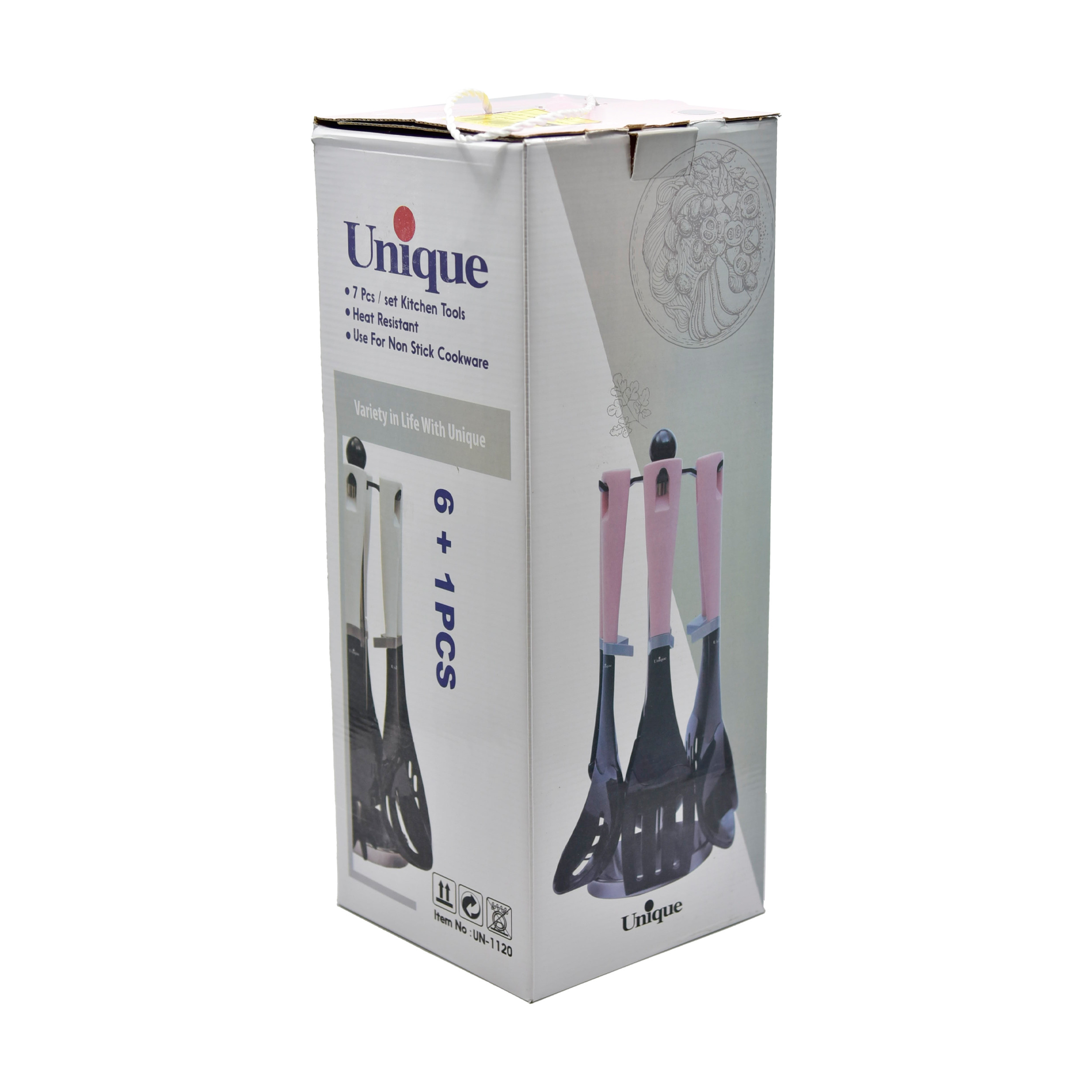 ست کفگیر و ملاقه 7 پارچه یونیک  مدل B_L کد 1120