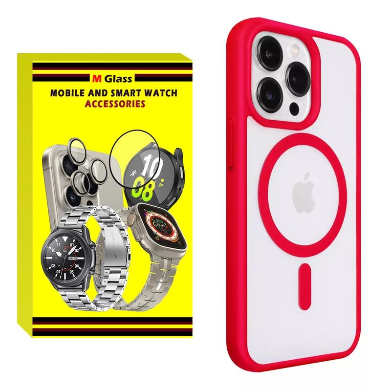 کاور ام‌گلس مدل Magsafe Border MG مناسب برای گوشی موبایل اپل iPhone 15 Pro Max