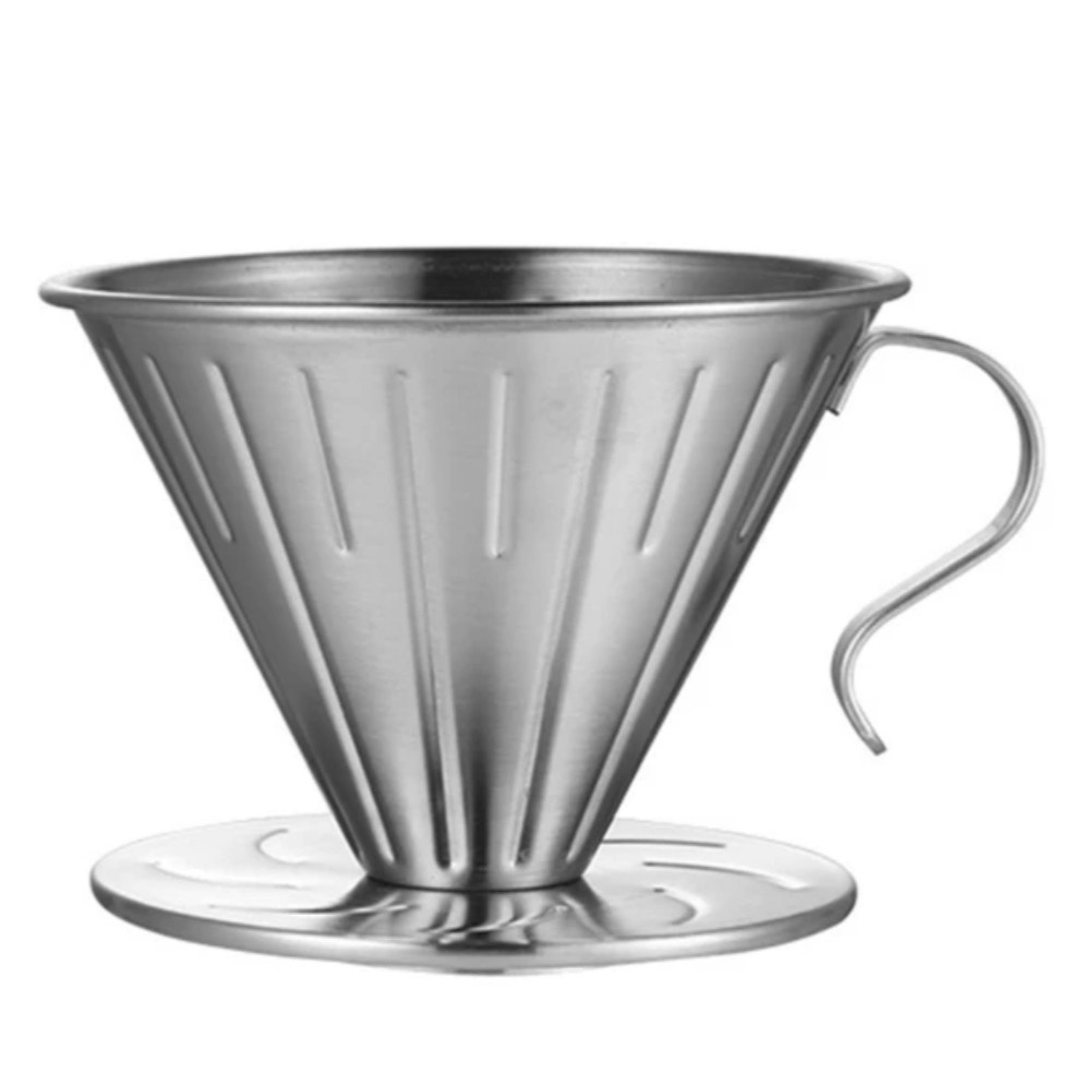 دریپر قهوه مدل V60 steel کد 4 دریپر قهوه مدل V60 steel کد 4