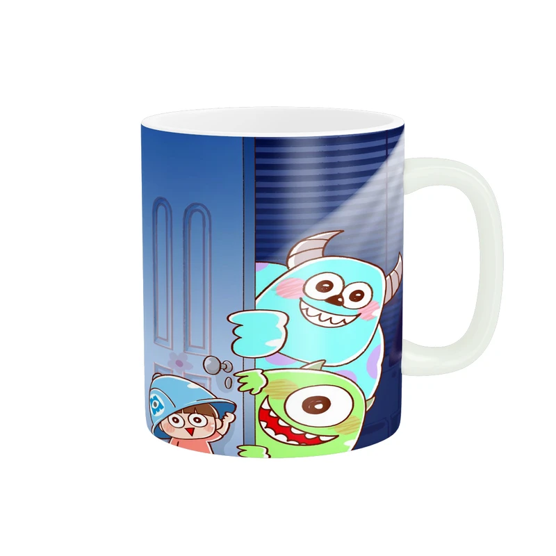 ماگ پادآفرین مدل کارتون کارخانه هیولاها طرح سالیوان و بو کد p3723