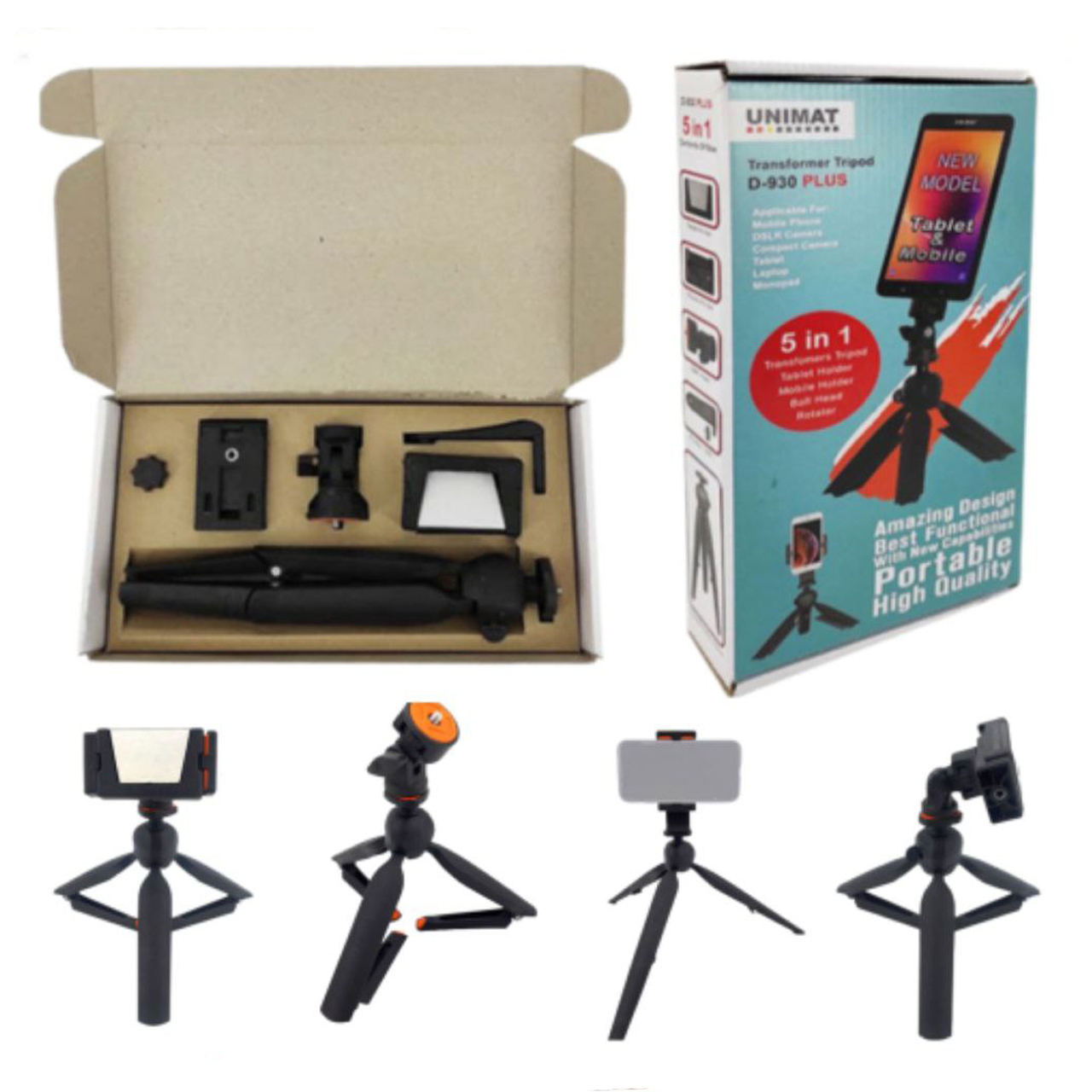 پایه نگهدارنده گوشی موبایل و تبلت یونیمات مدل 930plus