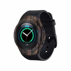 برچسب ماهوت طرح Burned_Wood مناسب برای ساعت هوشمند سامسونگ Galaxy Gear S2