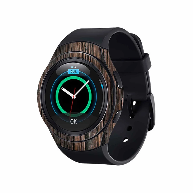 برچسب ماهوت طرح Burned_Wood مناسب برای ساعت هوشمند سامسونگ Galaxy Gear S2
