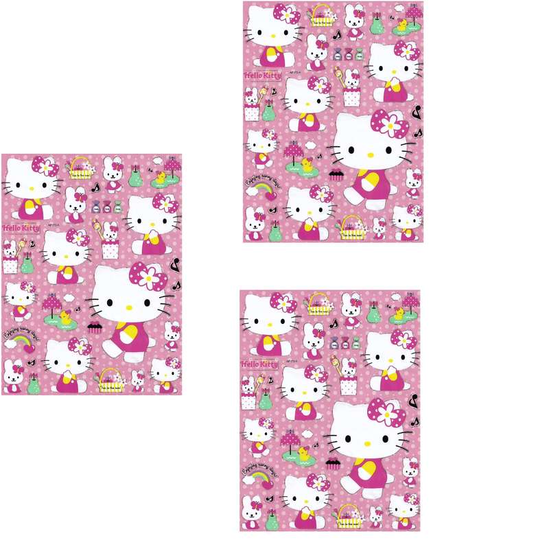 استیکر کودک مدل گربه کد AP_173A بسته 3 عددی