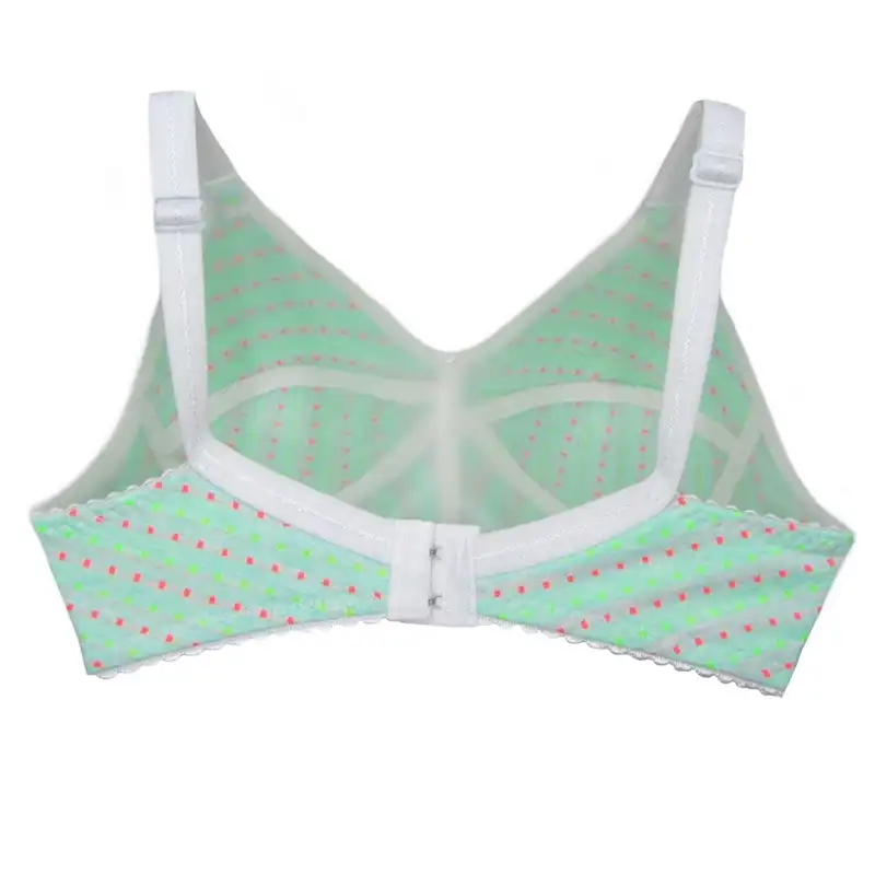 سوتین دخترانه مدل خال خالی رنگ سبز