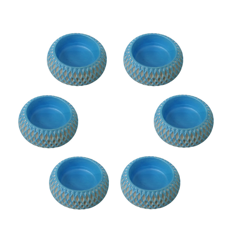 مجموعه ظروف هفت سین 6 پارچه مدل زنبوری کد 3