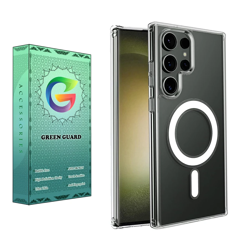 کاور گرین گارد مدل CR_Magsafe کد Clear 48 مناسب برای گوشی موبایل سامسونگ Galaxy S24 Ultra