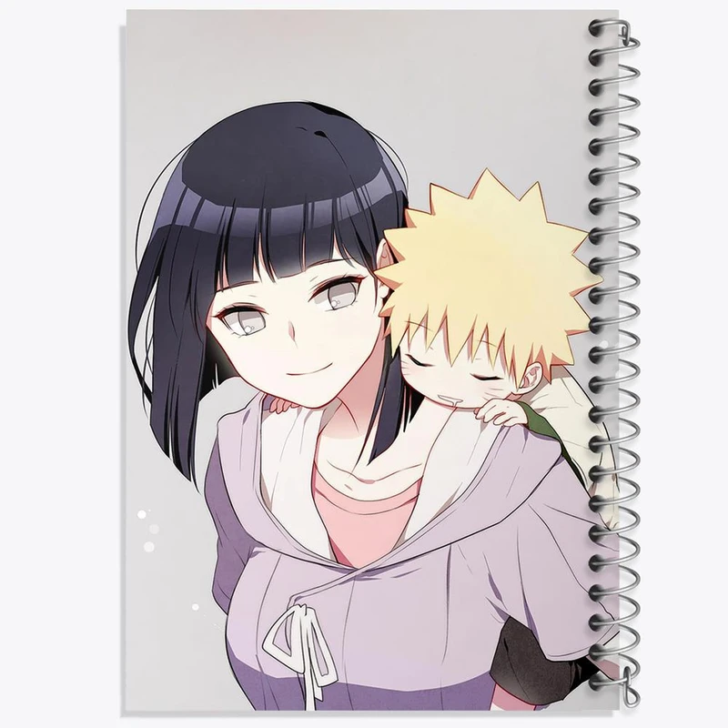 دفتر نقاشی 50 برگ خندالو مدل ناروتو و هیناتا انیمه بوروتو Boruto کد 13126