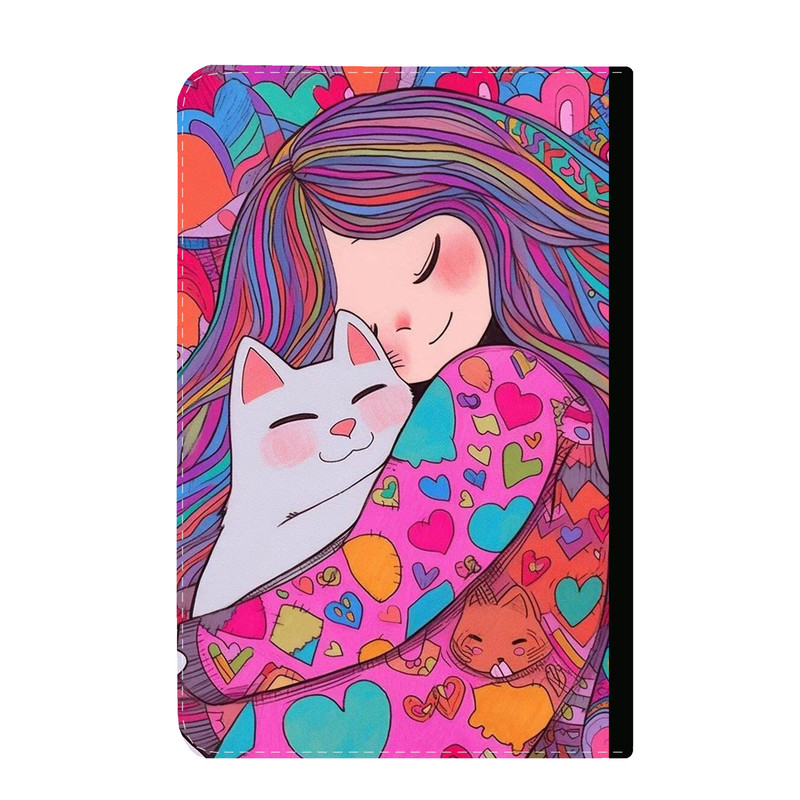 کلاسور مدل دختر و گربه کد 28