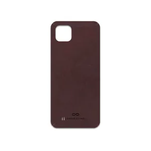 MAHOOT Matte-Dark-Brown-Leather Cover Sticker for Realme C11 2021