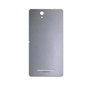 MAHOOT Matte-Silver Cover Sticker for Sony Xperia C3 Dual