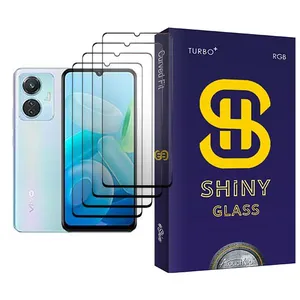Atouchbo Shiny Glass4 Ceramics Screen Protector For  Y55 Pack Of 4