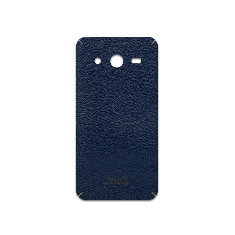 برچسب پوششی ماهوت مدل Deep-Blue-Leather مناسب برای گوشی موبایل سامسونگ Galaxy Core 2