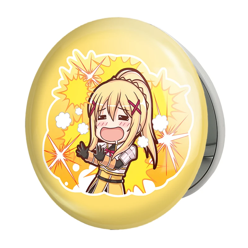 آینه جیبی خندالو طرح دارکنس انیمه کونوسوبا Konosuba مدل تاشو کد 27162 