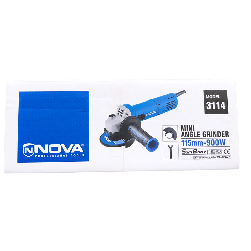 مینی فرز 115 میلیمتری 900 وات نووا مدل 3114