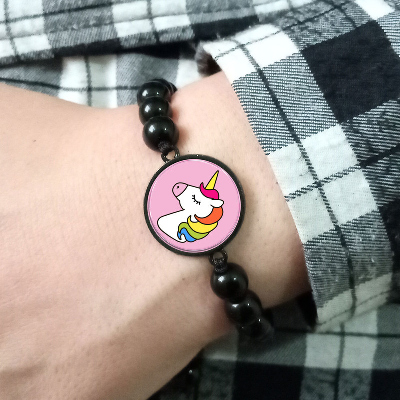 دستبند مدل یونیکورن اسب تک شاخ کد 302