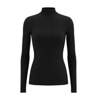 پلیور یقه ایستاده زنانه مدل کبریتی j678