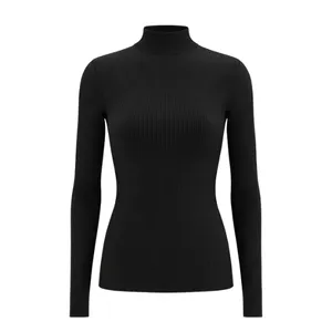 پلیور یقه ایستاده زنانه مدل کبریتی j678