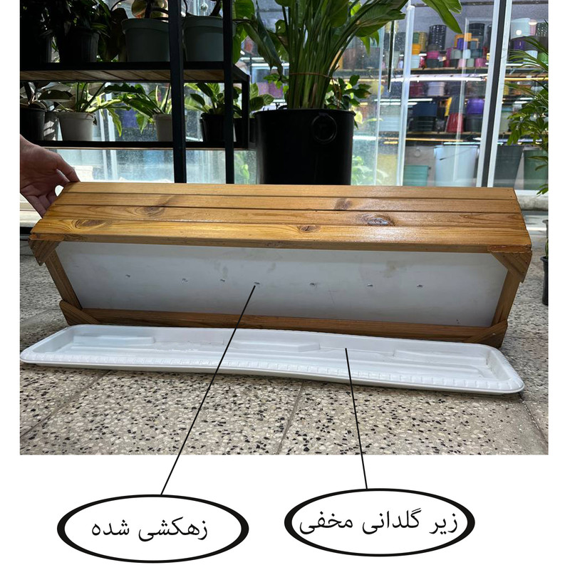 گلدان مدل چوبی 8022R4