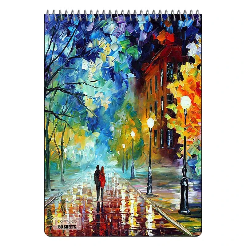 دفتر نقاشی 50 برگ سیمی کارنیکا طرح نقاشی های آبرنگی Watercolor Paintings کد 79000