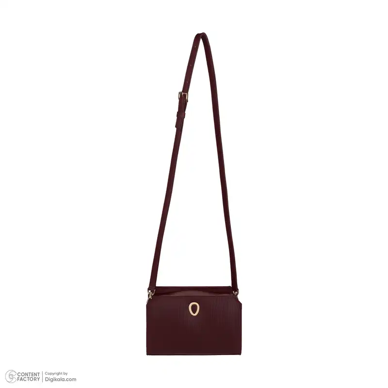 کیف دوشی زنانه اوال مدل 110 رنگ زرشکی
