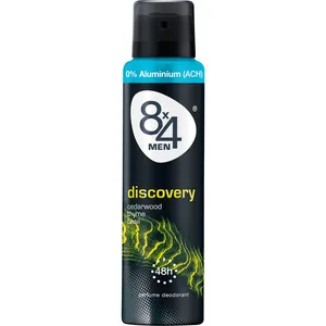 اسپری مردانه هشت در چهار مدل  Discovery cedarwood thyme basil حجم 150 میلی لیتر