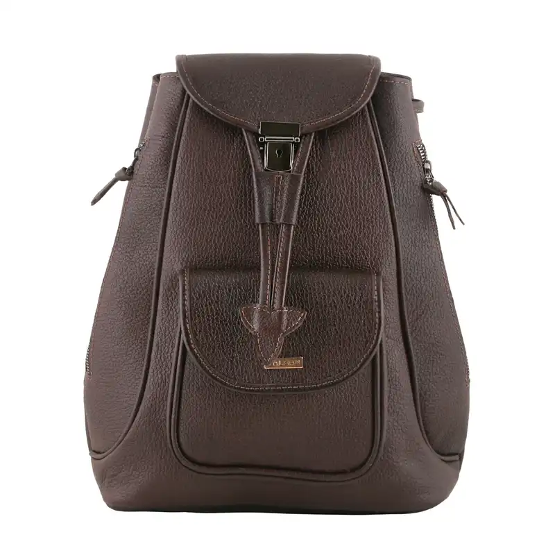 کوله پشتی چرم یلسان مدل آرتان کد ARTN-045-BF