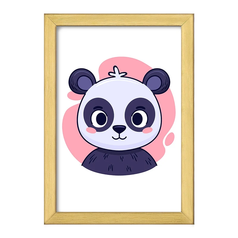 تابلو خندالو طرح پاندا حیوانات بامزه کد 37134