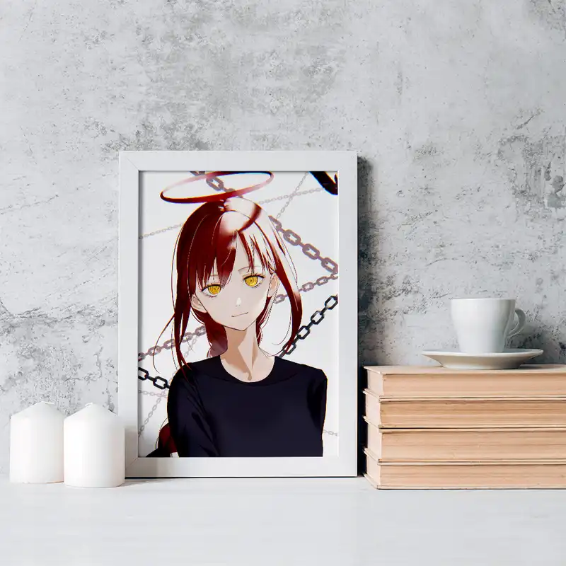 تابلو خندالو مدل ماکیما انیمه مرد اره ای کد 17929