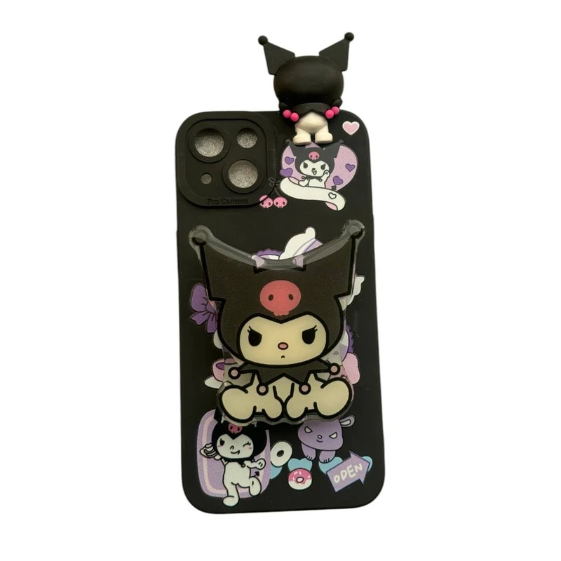 کاور طرح فانتزی کد 100  مناسب برای گوشی موبایل اپل 13 به همراه پایه نگهدارنده