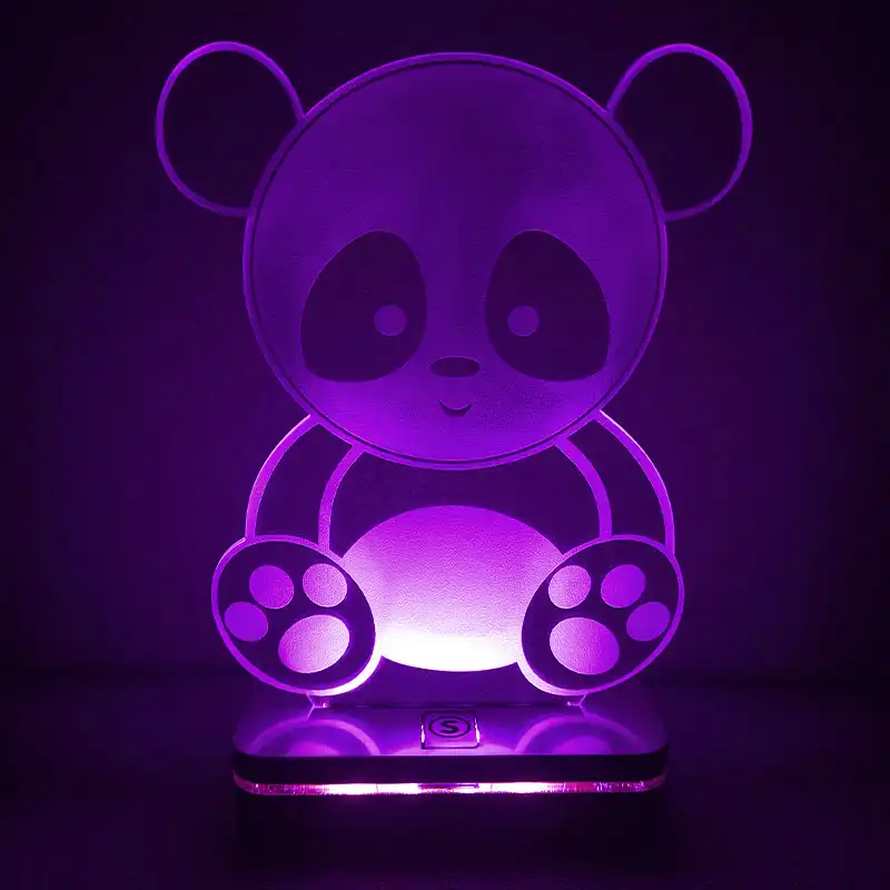 چراغ خواب طرح پاندا مدل هفت رنگ