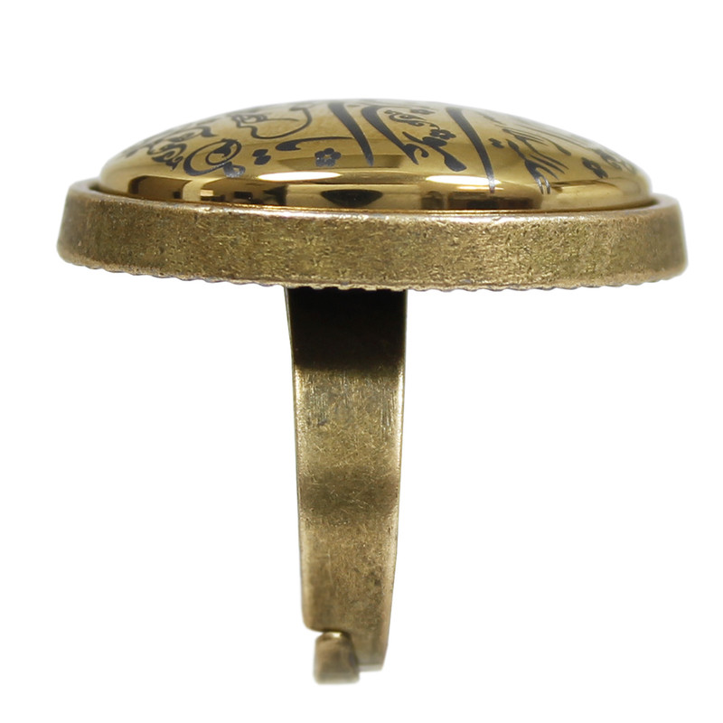 انگشتر مدل حدید طرح یا علی بن موسی الرضا (ع) کد 72970