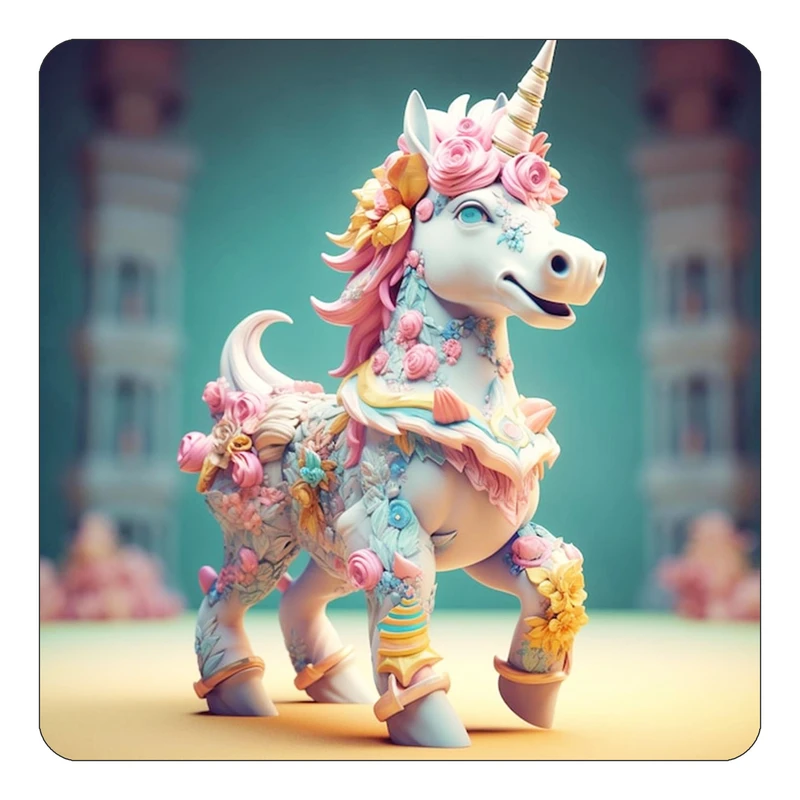 مگنت کاکتی طرح اسب تک شاخ و یونیکورن مدل mp29061