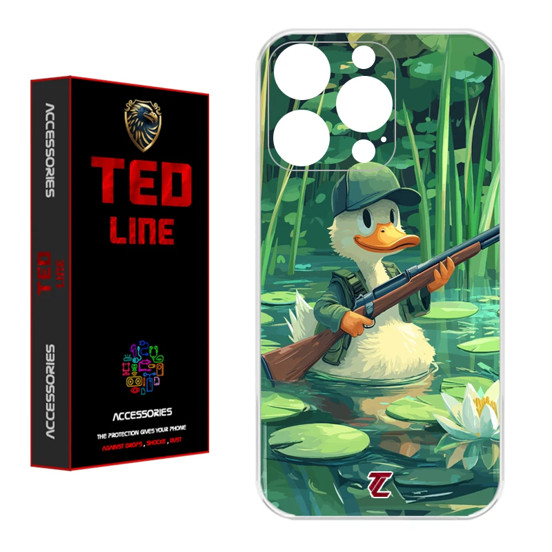 کاور تد لاین طرح اردک کد 1123 مناسب برای گوشی موبایل اپل Iphone 15 Pro Max