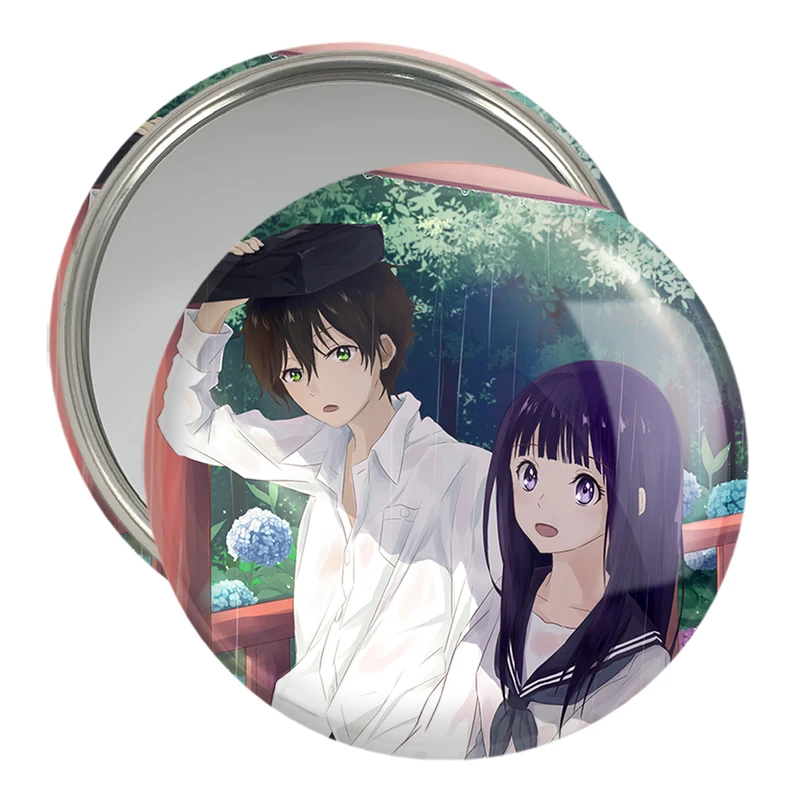 آینه جیبی خندالو مدل چیتاندا و اورکی انیمه هیوکا Hyouka  کد 17066
