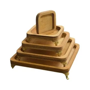 سینی مدل پایه دار طرح مربع مجموعه 5 عددی