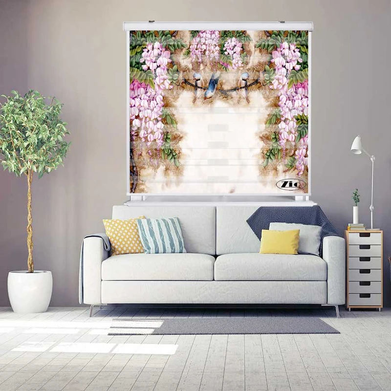 پرده زبرا زیو کد 3D1432 سایز 150x200 سانتی متر