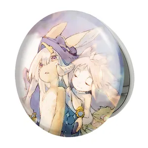 آینه جیبی خندالو طرح ناناچی انیمه ساخته شده در پرتگاه مدل تاشو کد 24356 